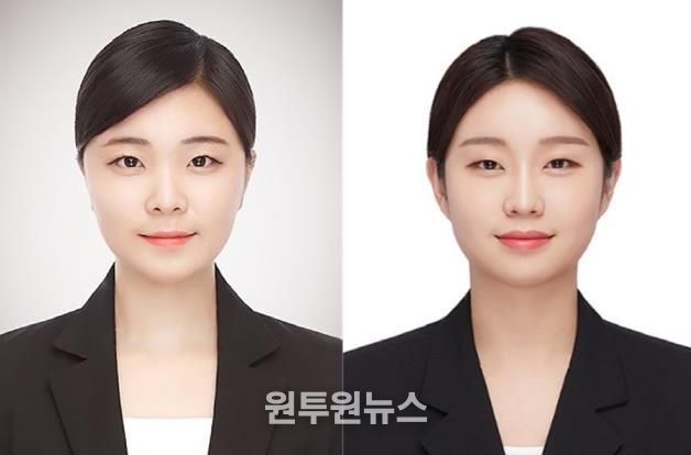 경상국립대학교 대학원 건축학과 서민진 씨와 박승연 씨(왼쪽부터)