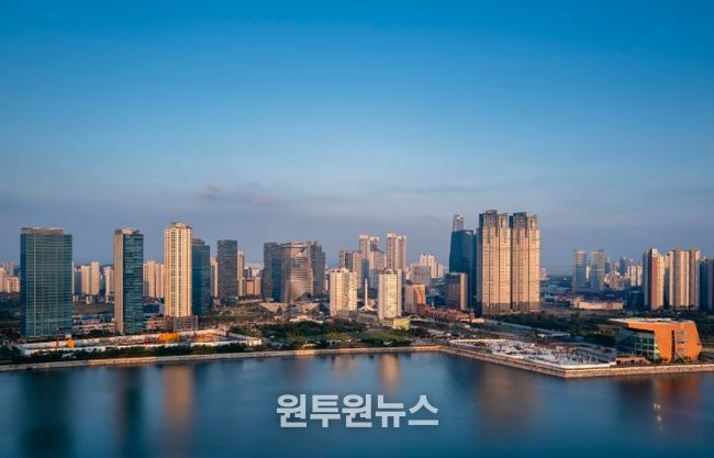 하늘에서 본 아트센터인천