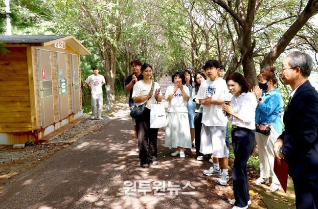 이금선의원 관평동 갑천변 현장점검