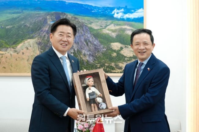 오영훈 지사와 다이빙 주한중국대사