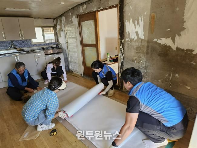 11일, 월야면 복지기동대 봉사활동 모습