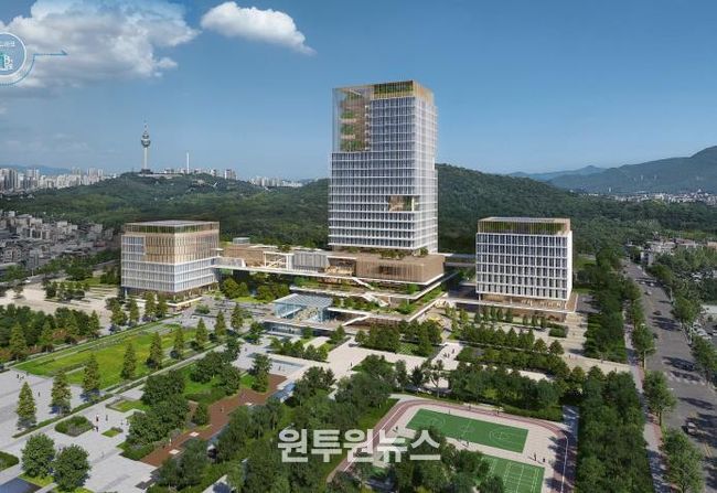 당선작 조감도-㈜나우동인건축사사무소