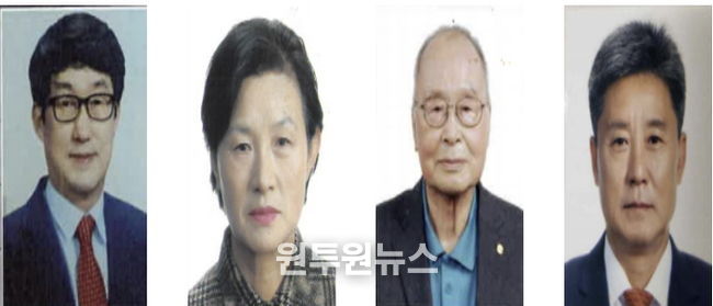 왼쪽부터 ▲윤문희 ▲채임순 ▲김재만 ▲박용선씨