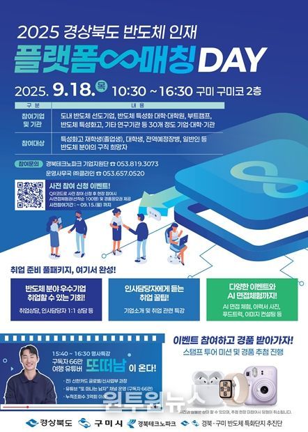 반도체 분야 최초‘인재 플랫폼-매칭 데이’개최