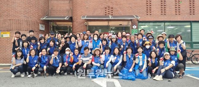 신곡2동, 통장협의회와 추석맞이 일제 대청소 실시