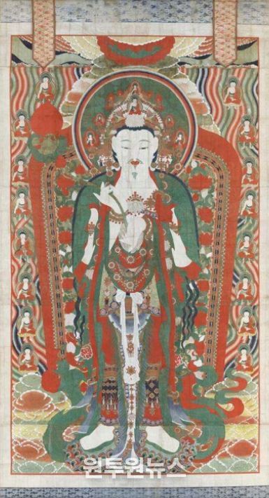 부여 무량사 미륵불 괘불도