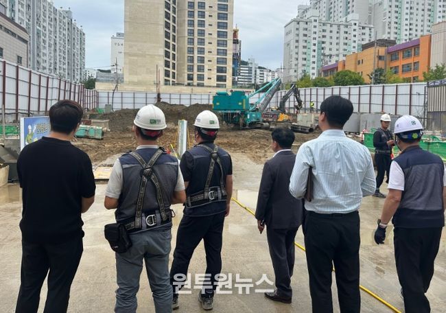 학교 주변 공사현장 안전점검