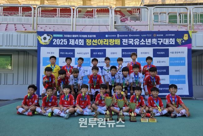 정선아리랑배 전국유소년축구대회, 전국 59개 팀 참가 속 성료