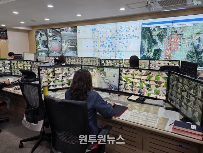 상주시 CCTV통합관제센터 관제요원 상주경찰서장 감사장 수여