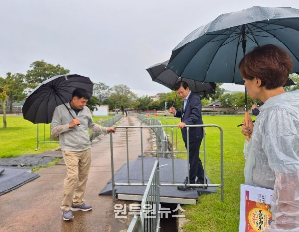 지난 24일 서산해미읍성에서 진행된 제22회 서산해미읍성축제 최종 현장점검