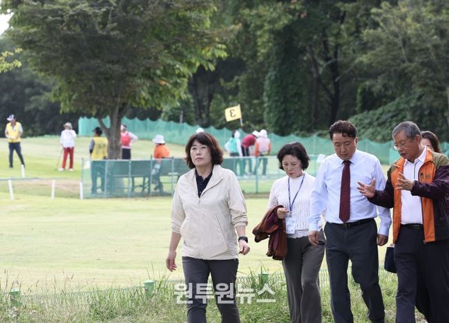 김영환 충북도지사, 충주호 파크골프장 현장 방문