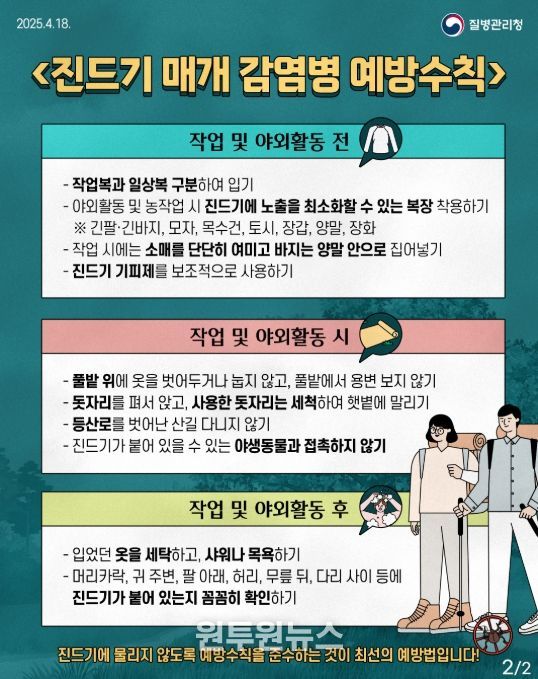 진드기매개김감염병 예방 홍보 리플릿(대국민용)