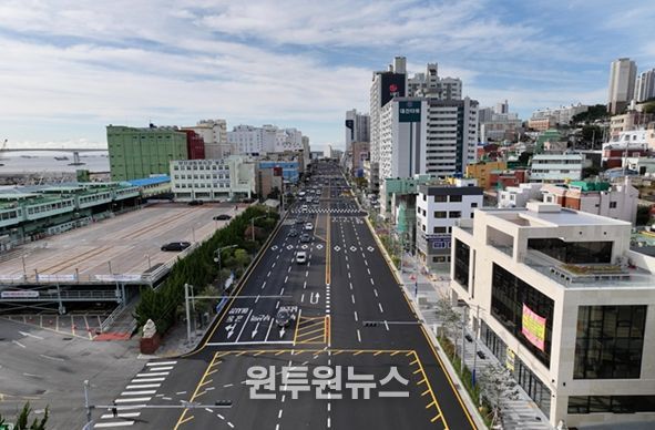 공동어시장 진입도로 공사완료