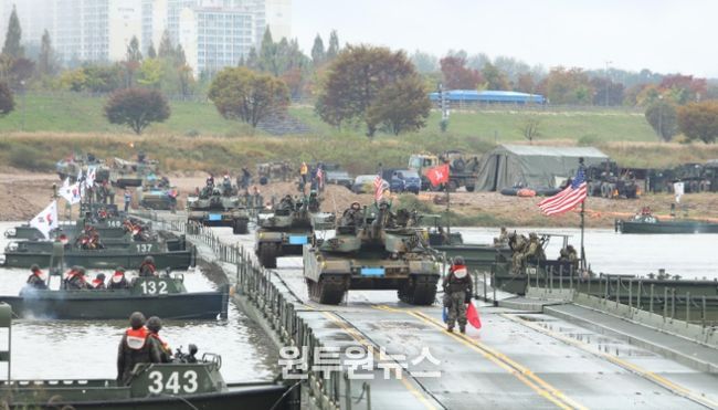 육군 제7기동군단, 대규모 기계화부대 실기동훈련 실시