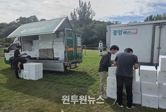 김해시, 추석 대비 양돈농가 방역약품 공급