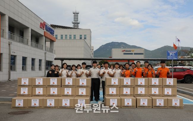 한샘, 전남소방 복지 향상을 위해 주방용품 지원