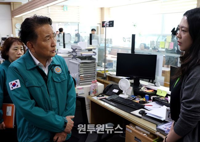 김영환 지사, 대주민 일선 정보‧민원 서비스 제공 현장 점검