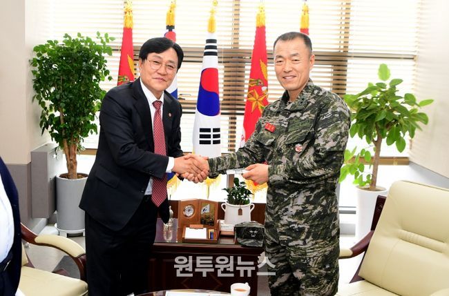 박용철 강화군수, 추석 맞이 군부대 위문(해병대 2사단 방문)