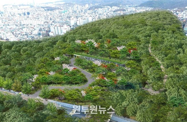 까치산배수지 건설공사 조감도