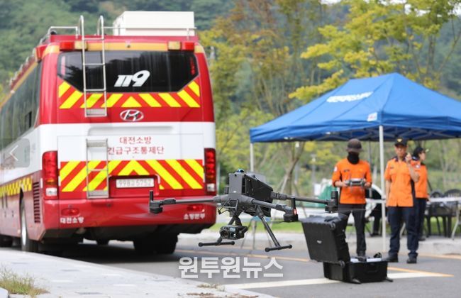 드론 중심 산악구조훈련