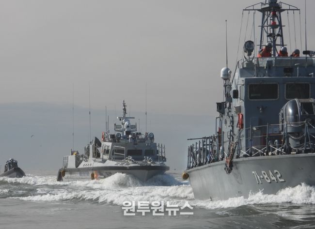 합동 저수심‧물곬 기동훈련