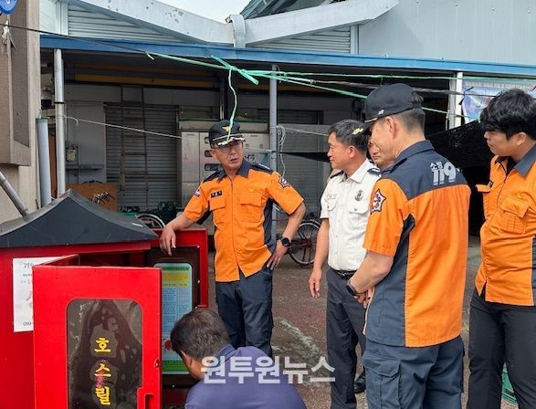나주소방서, 추석 연휴 대비 전통시장 및 판매시설 관서장 현장지도 방문