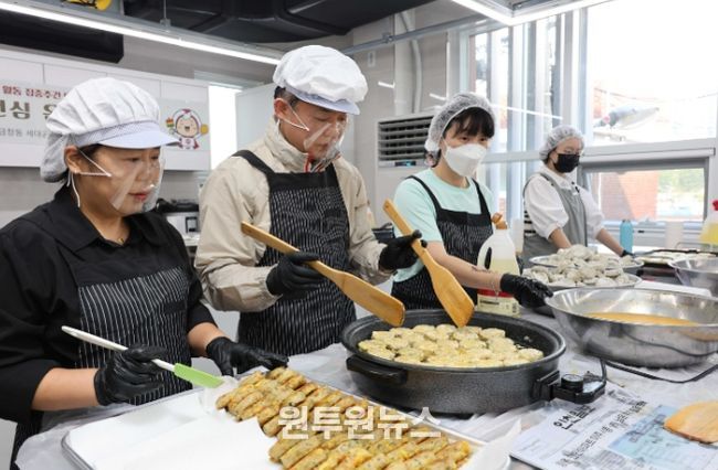 김찬진 동구청장, 추석맞아 ‘이심전심 온기나눔’봉사 활동