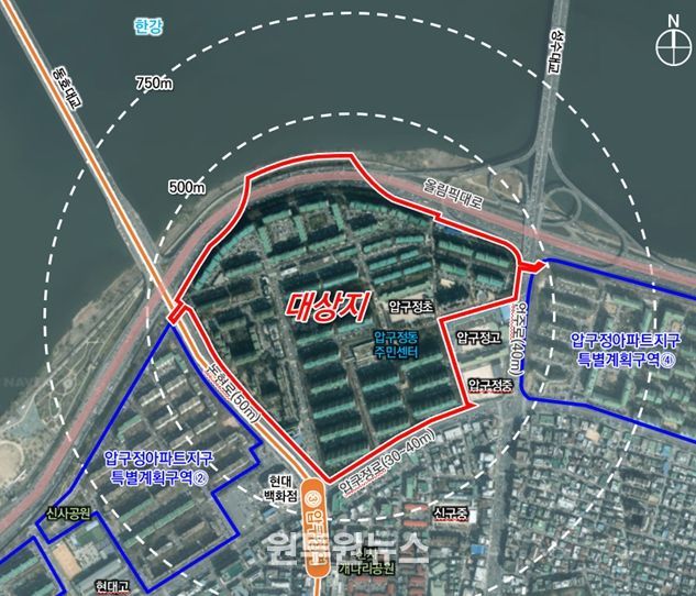 위치도 (강남구 압구정동 369-1일대)