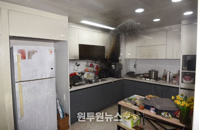 추석 화재 사진(2023. 아파트)