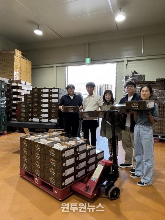 상주원예농협 배 공선출하회, 배 200여 박스 기부