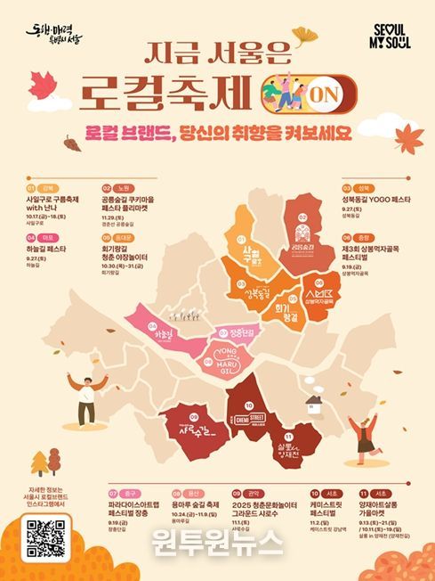 2025년 하반기 로컬브랜드 축제 통합 포스터