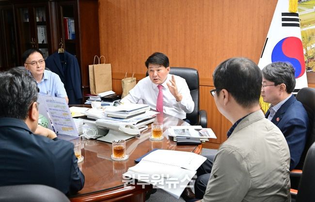 이성룡 의장, 구삼호교 붕괴 현장 방문 및 시 관계부서 간담회