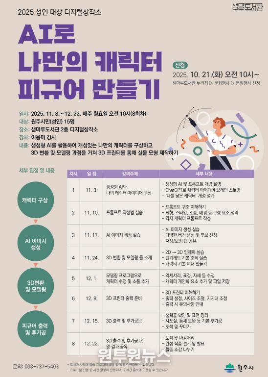 ‘AI로 나만의 캐릭터 피규어 만들기’ 안내문