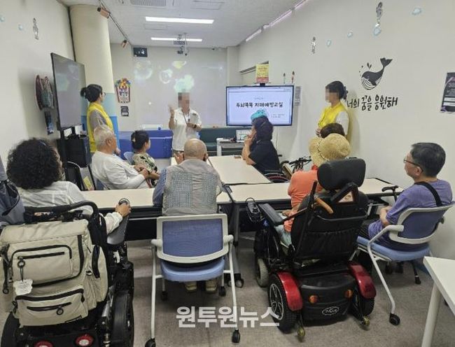 양주시 보건소 치매안심센터, 장애인 치매예방교실 성황리 운영