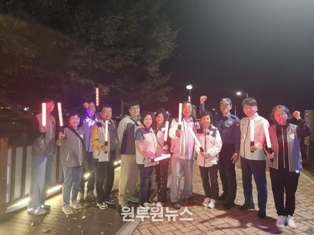 남양주시 오남읍, 오남호수공원 일대 야간 합동 안전점검 실시
