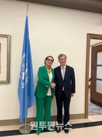 김희상 경제외교조정관 그린스판 UNCTAD 사무총장 면담