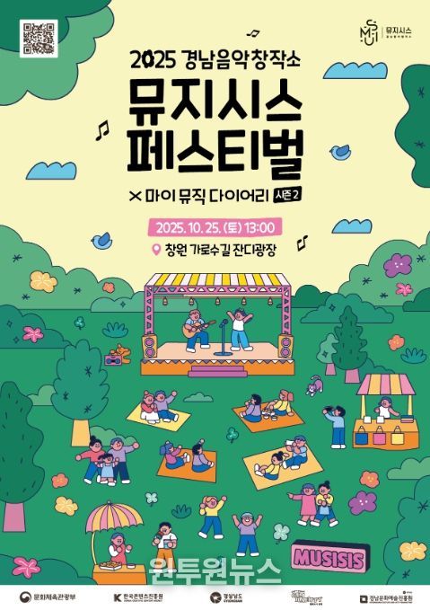 ‘2025 경남음악창작소 뮤지시스 페스티벌’ 포스터