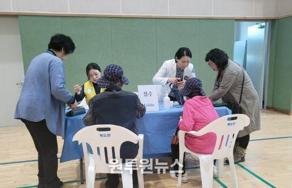 옹진군 1섬1주치병원 무료진료 북도면 신‧시‧모도, 영양수액 및 통증주사 실시