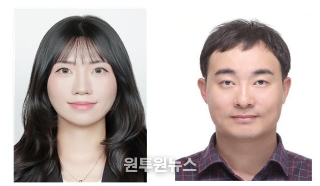 경상국립대학교 경영정보학 박사과정 안민영 씨와 유동희 교수(왼쪽부터)