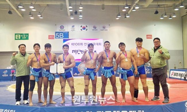 정읍 단풍미인씨름단, 전국체전서 ‘금빛 샅바’…정읍 위상 드높여