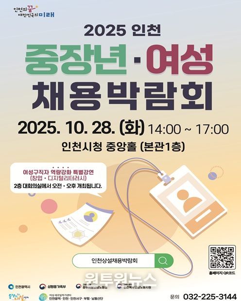 『2025 인천 중장년·여성 채용박람회』홍보포스터