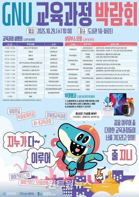 경상국립대학교 ‘GNU 교육과정 박람회’ 홍보 포스터
