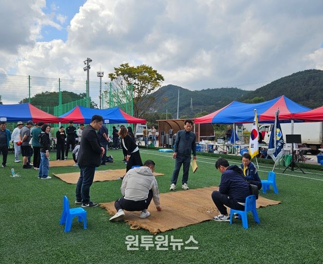 5개면 청년회 윷놀이 경기