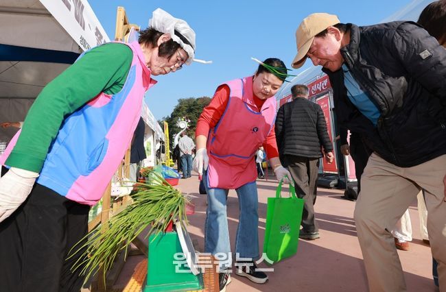 예천 쪽파 홍보 앞장