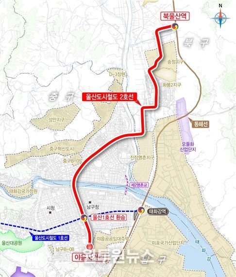도시철도 2호선 노선도