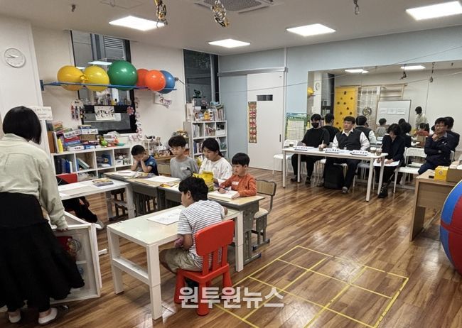 지난 10월 18일 광양에서 ‘함께 배우GO, 성장하GO’ 수업 컨설팅이 진행되고 있다.