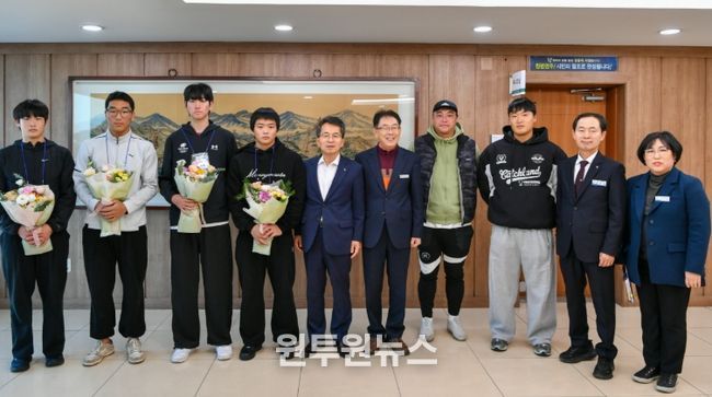 영주시, 영주제일고 사이클부 격려 간담회