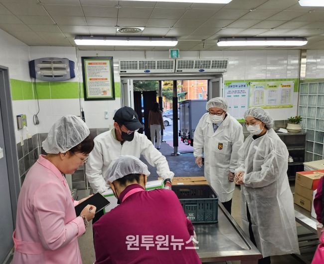 대전서부교육지원청, 학교급식 특별점검