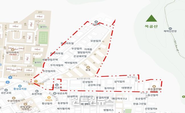 2025년 제5차 주택재개발 후보지 선정구역(금천구 시흥4동 1 일대)