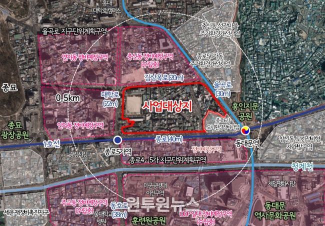 위치도 (효제동 292-2번지 일대)